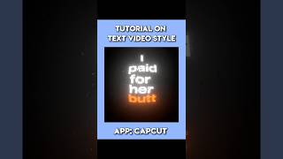 Glowing Rainy Ae like Text Tutorial on Capcut _#capcuttutorial #tutorial #alightmotion #aelike