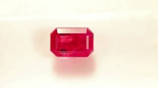 The Red Emerald - The X-Factor - 1.81ct Emerald Cut on White