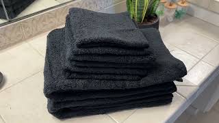 Hawmam Linen Black 6 Piece Bath Towels Set | Product Review