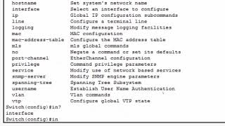 CCNA - Context Sensitive Help and Command Syntax Check