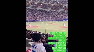 侍対中日 強化試合 村上宗隆 応援歌  #応援歌  #侍ジャパン #ヤクルトスワローズ