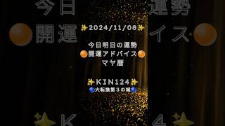 #2024/11/8 #明日の運勢 #マヤ暦 #今日の運勢 #開運アドバイス #K124 #Kin124 #黄色い種　#白い鏡 #音7　#第3の城 #神秘の柱 #宇宙