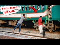 Unfortunate Train Horn Prank 2022 || Best of Train Horn Prank Reaction on public... || 4 Minute Fun