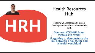 VCE HHD Exam mistakes to avoid: Not demonstrating the link bw a risk factor and a health condition!