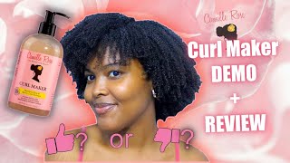 CAMILLE ROSE CURL MAKER  TEST + REVIEW | Wash \u0026 Go Styling Curl Definition Test