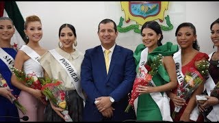 Visita de candidatas a reina de #Portoviejo