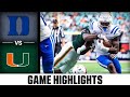 Duke vs. Miami Football Highlights (2022)