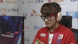 [프로리그2014] 한지원(IM) vs 김대엽(KT) 4세트 아웃복서 -EsportsTV, 프로리그2014