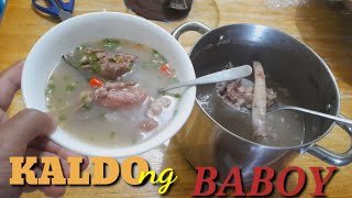 PAANO gumawa ng kaldo ng baboy? 😉 (pork stock)