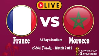 🔴 France vs Morocco LIVE || FIFA World Cup 2022 Qatar || 🏆 || eFootball PES Gameplay Simulation