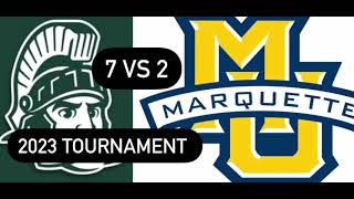 Michigan State vs Marquette 2023 Men’s NCAA Tournament College Basketball Preview Second Round