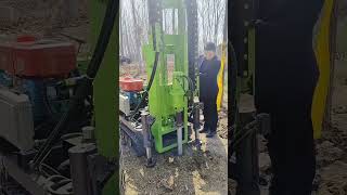 Small crawler solar pole drilling rig