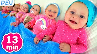 Zehn im Bett | Maya und Mary Deutsch | Kinderlieder