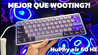 EL DESTRONADOR DEL WOOTING?! || NuPhy Air60 HE el teclado perfecto para el gaming y la programación