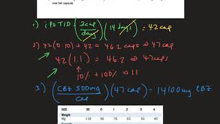 Capsule Filling Calculations