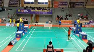 Maheswara Kusumawulan (mutiara Cardinal Bandung) vs Shafiya Yasmin ( pb Djarum)