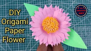 Paper Flower Decoration 🌺 DIY Paper Craft 🌺 Paper Flower 🌺 Origami Paper Craft Tutorial 🌺 Craft