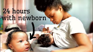 24 HOURS WITH A NEWBORN!| Teen Mom At 15