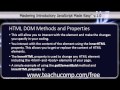 JavaScript Training Tutorial HTML DOM Methods and Properties