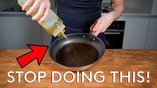 Stop using oil like this when you are cooking, you're adding more calories than you think