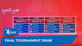 Final Tournament Draw | Men's EHF EURO 2018