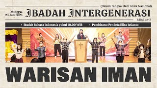 Ibadah Intergenerasi GKJ Kartini Pk. 10:00 | 23 Juli 2023 | Indonesia