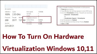 How To Turn On Hardware Virtualization In Windows 10,11