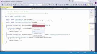DevExpress CodeRush: Create Event Trigger