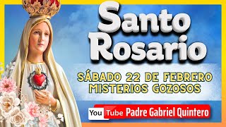 🌹 SANTO ROSARIO de hoy sábado 22 de febrero de 2025  🌸 Oración de Hoy Sábado 🌸 Misterios Gozosos