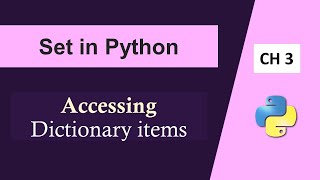 Dictionary in Python|Accessing Dictionary Item|Python Tutorial for Beginners in Hindi