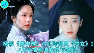 杨紫《簪中录》对比陈都灵《贵女》！2月待播剧谁能成为爆剧？