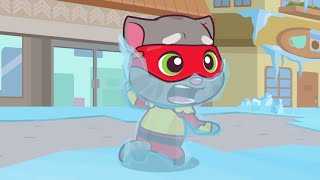 Winter Marathon with Talking Tom Heroes 🎬 Cartoon Compilation
