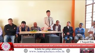 RAI U BAH GENEROUS PASLEIN BAN ÏAKHUN KUM U KYRTONG SHIMET NA NARTIANG CONSTITUENCY