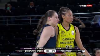 KBSL Playoff Çeyrek Final Özet | Çankaya Üniversitesi 65-86 Fenerbahçe Safiport