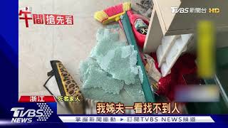 嘩 陽台連人被15級颱風颳走 陸男告建商