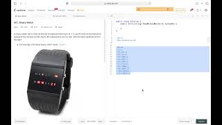 Binary Watch #leetcode #csharp #easy