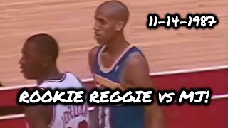 Fearless Rookie REGGIE MILLER Challenges Peak MICHAEL JORDAN! (14th November, 1987)