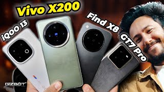 Vivo X200 vs Oppo Find X8 vs iQOO 13 vs Realme GT7 Pro ⚡ War of Processors