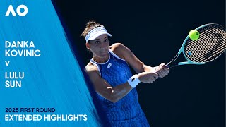 Danka Kovinic v Lulu Sun Extended Highlights | Australian Open 2025 First Round