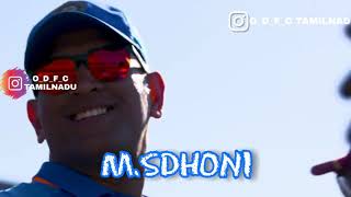 M.S.Dhoni The legend Tribute - Kaalame version ❤ ❤❤