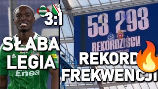 LEGIA WARSZAWA PRZEGRYWA Z RADOMIAKIEM REKORD FREKWENCJI RUCH CHORZÓW WISŁA KRAKÓW EKSTRAKLASA