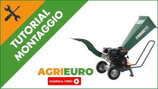 Biocippatore a scoppio GreenBayGB-WRC 50 L motore benzina 7 HP: montaggio