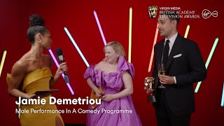 Male Performance In A Comedy winner Jamie Demetriou’s hilarious interview | Virgin Media