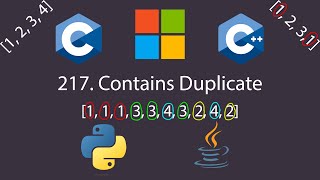 Contains Duplicate - LeetCode 217 | Python3 | Java | C++ | C