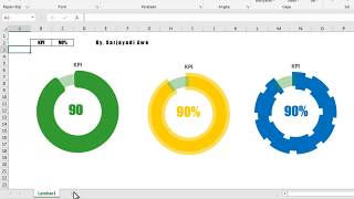 Membuat Chart KPI Menarik dengan Menggunakan Excel - Terbaru Trik Excel