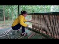 How To Build Bamboo House In Forest With Girl, Make Bamboo House To Survival In the Forest - Ep.2