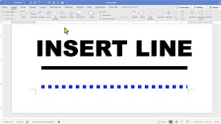 How To Insert A Line In Word Online