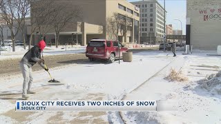Sioux City Receives Two Inches Of Snow