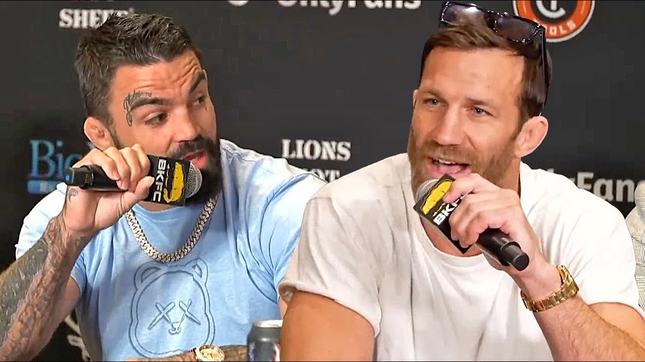 HIGHLIGHTS • LUKE ROCKHOLD VS MIKE PERRY FIERY KICKOFF PRESS CONFERENCE ...