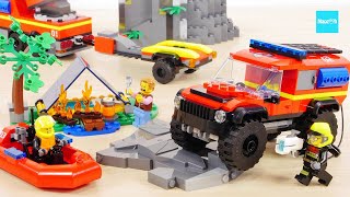 レゴ シティ 4WD消防車とレスキューボート 60412 ／ LEGO City 4x4 Fire Truck with Rescue Boat Speed build \u0026 Review